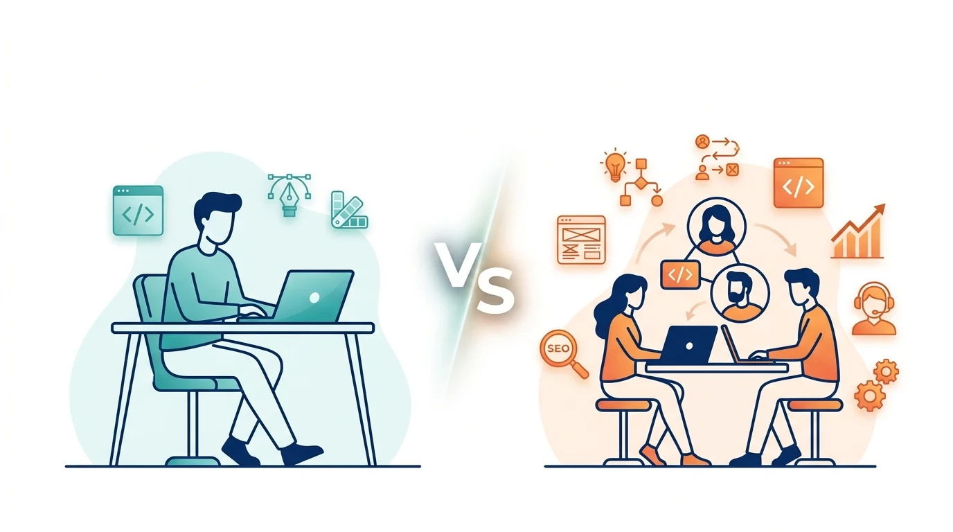 Agencia WordPress especializada vs freelance: que es mejor para una pyme en Espana